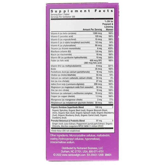 Prenatal One Multivitamin, RBL